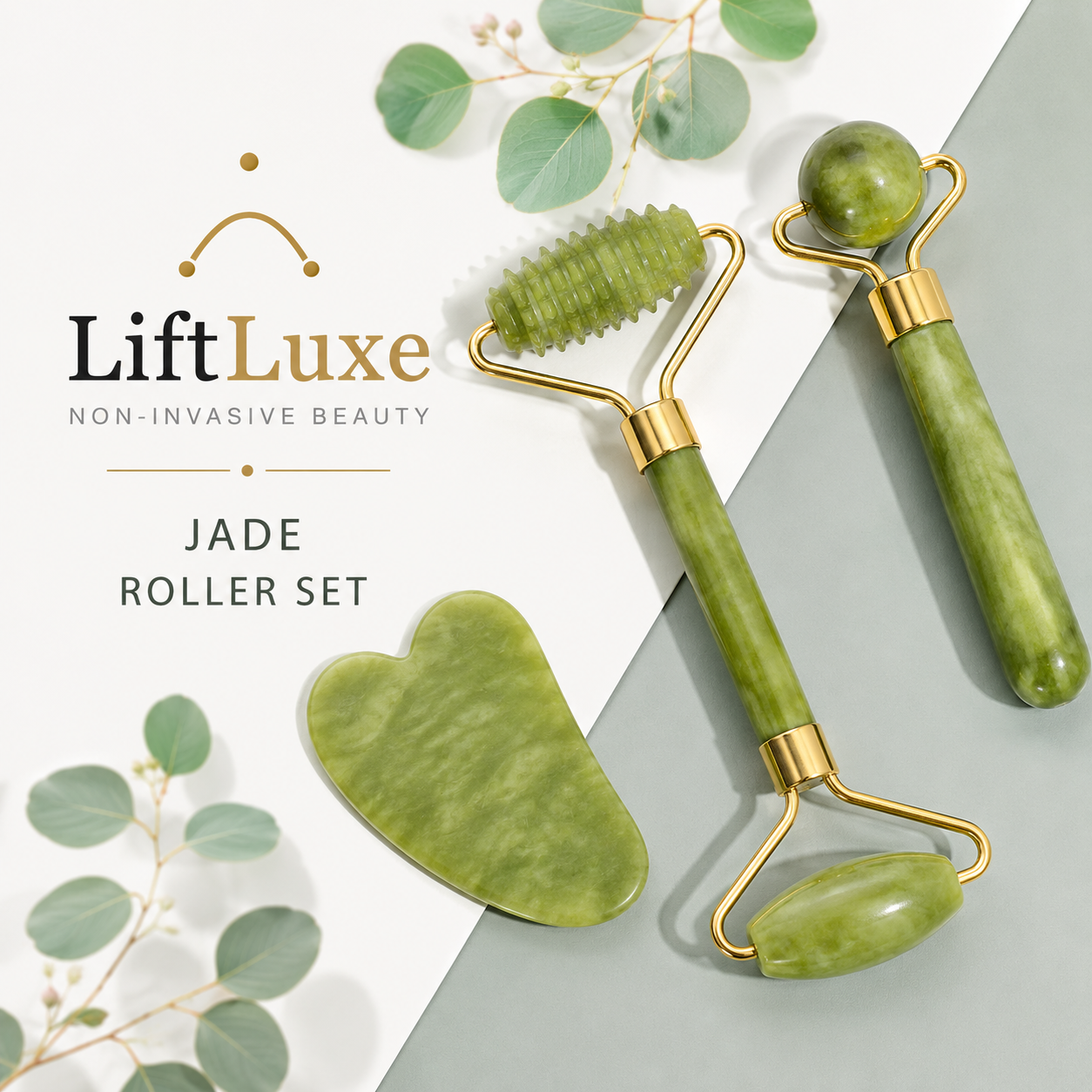 Jade Roller and Gua Sha Set