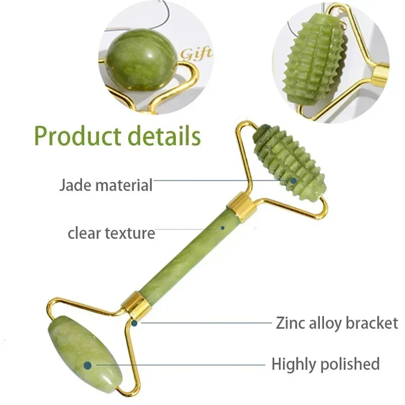 Jade Roller and Gua Sha Set