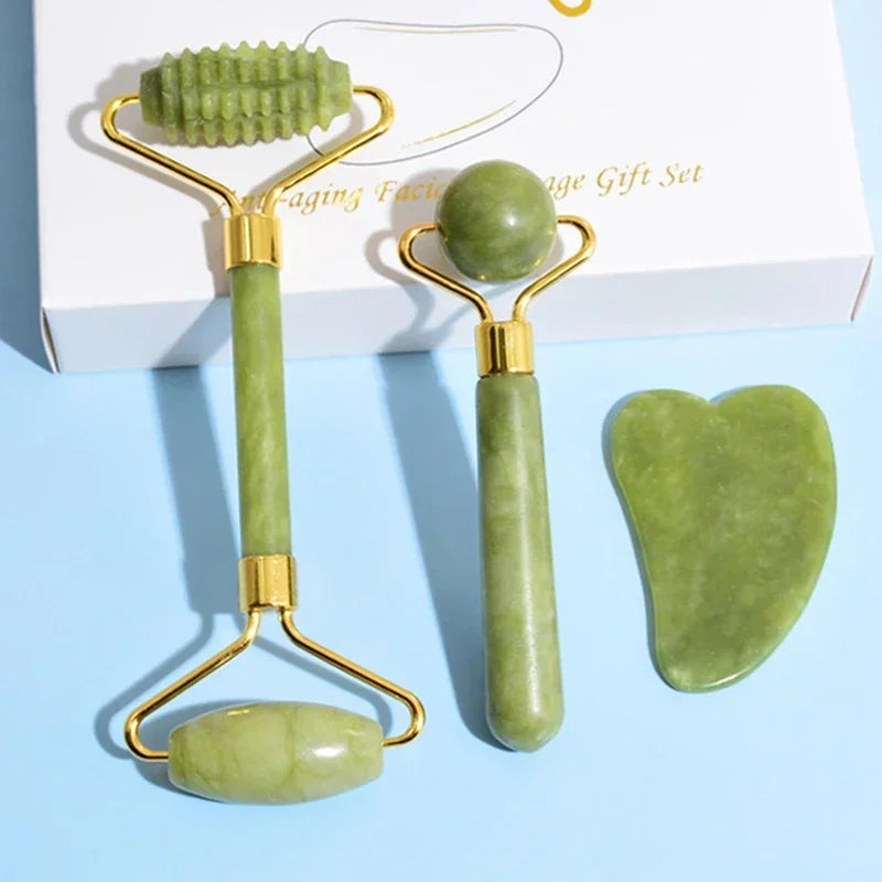 Jade Roller and Gua Sha Set