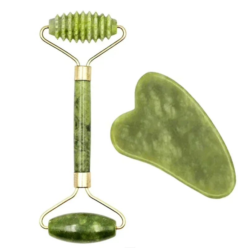 Jade Roller and Gua Sha Set